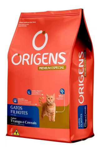 Ração Para Gatos Filhotes Frango 1kg Premium Esp. Origens