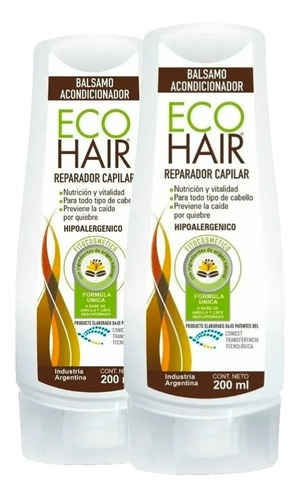 Eco Hair Balsamo Acondicionador 400ml