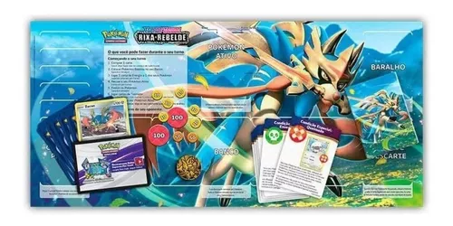 Jogo de Cartas Pokemon Eei Starter DECK Espada e Escudo Rixa Rebelde Zacian  Copag