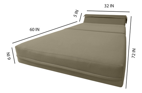 Cama Plegable De Espuma Para Sofá Y Silla 15 X 81 X 178 Cm B