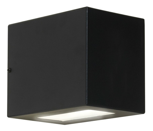 Aplique Bidireccional Metal Y Vidrio Exterior Apto Led E27