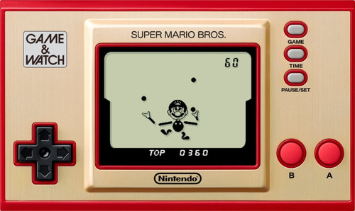 Nintendo Game & Watch Super Mario Bros. color rojo y dorado