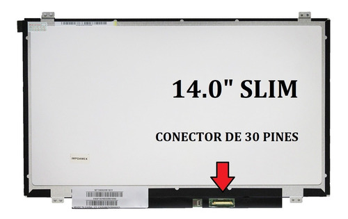 Pantalla Para Notebook 14  Slim 30 Pines 