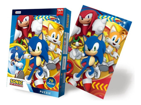 Puzzle Sonic The Hedgehog 70 Piezas 21x30 Tapimovil