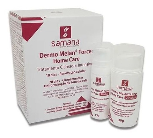 Loção Samana Dermo Melan Force Home Care - Tratamento Clareador Intensivo De 45ml