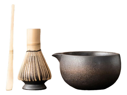 Juego De Matcha, Tazón De Matcha, Cuchara De Cuenco Gris
