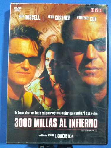 Pelicula 3000 Millas Al Infierno Kevin Costner Dvd Original 