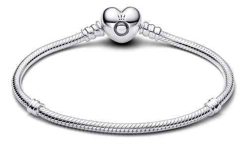 Pandora Bracelete Com Fecho De Coração