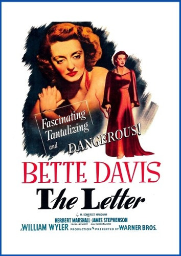 La Carta - The Letter - Bette Davis - Lámina 45x30 Cm.