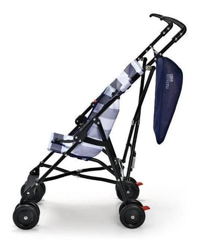 Cochecito de bebé estilo paraguas azul de 6 m a 15 kg, azul marino
