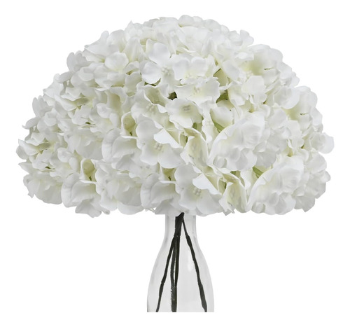 Sunm Boutique 5 Piezas De Flores Artificiales De Hortensias 