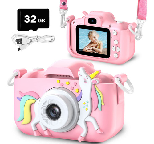 Goopow Kids Camera Toys Para Niñas De 3-8 Años, Camara De