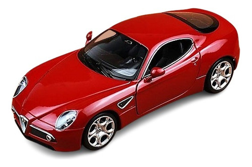 Alfa Romeo 8c Coupe - Hermoso Supercar - Bordo - Welly 1/24