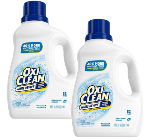 Oxiclean 2 Pack Blanqueador Líquido Quitamanchas 1.95l C/u