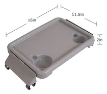 Comprar Bandeja Plegable Para Andaderas De Adulto Con Dos Portavasos