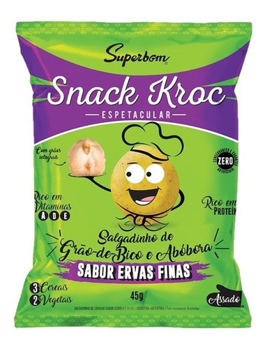 Imagem 5 de 5 de Kit Snack Kroc De Ervas Finas 45g15uni - Superbom