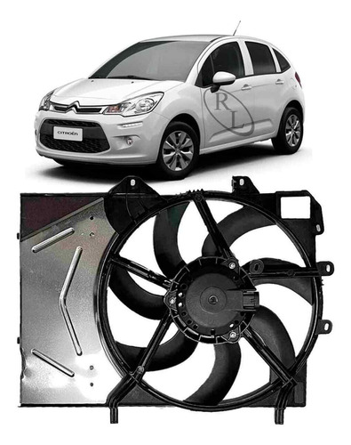 Eletroventilador Ventoinha Citroen C3 2016 2017 2018 Aut.