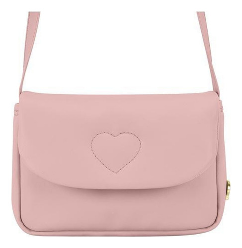 Bolsa Molekinha Bonita E Funcional Para Meninas Modernas Cor Rosa