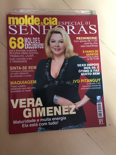 Revista Molde Cia 1 Especial Senhoras Osteopatia Festas H095