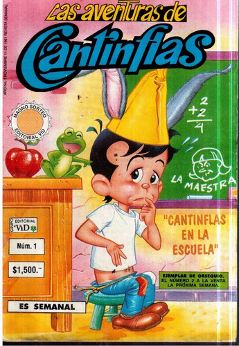 Comic Las Aventuras De Cantinflas Núm. 1 Y 2 Editorial Vid