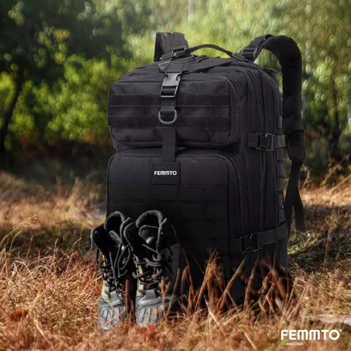 Imagen 8 de 9 de Mochila Tactica Femmto 40 Litros Camping Mochilero Trekking