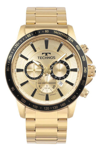 Relógio Technos Masculino Grandtech Dourado