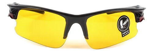 Óculos Com Proteção Uv Polarizado Ciclismo E Direção Noturna Cor Vermelho