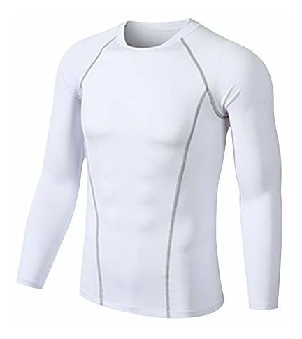 Hasanbay Camisa Compresion Fina Manga Larga Para Hombre Ropa