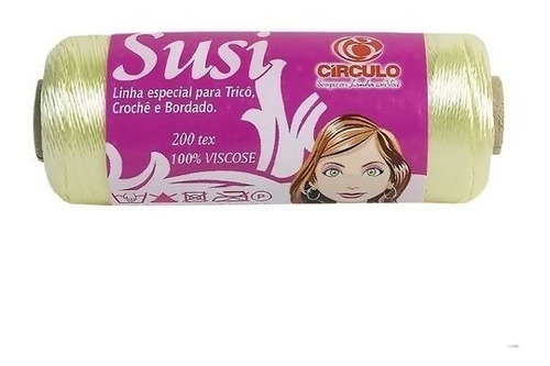 Linha Susi Círculo 100% Viscose 200m Cor 1155 - CREME