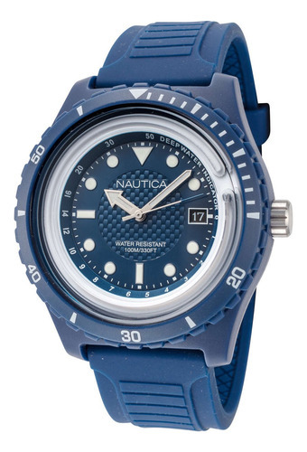 Pulseira de relógio masculina Nautica - Ibiza Napibz005 cor azul