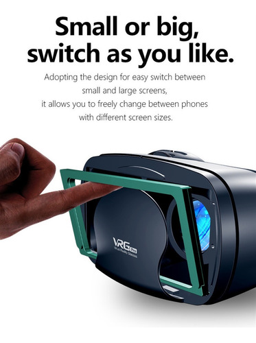 Vrg Pro 3d Vr Gafas Auriculares Incorporados Con Controlador