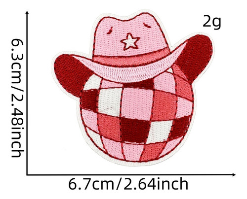 Vaquero Rosa Ropa Planchar Parches Bordados Termoadhesivos