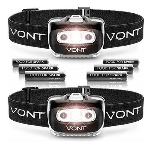 Vont 'spark' Linterna Frontal Led (baterías Incluidas) Equip