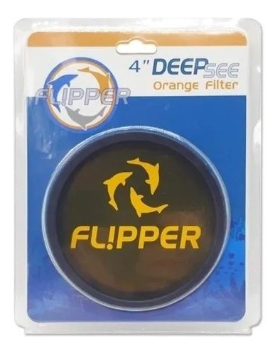 Flipper Deepsee Filtro Laranja Standard 10cm Para Aquário