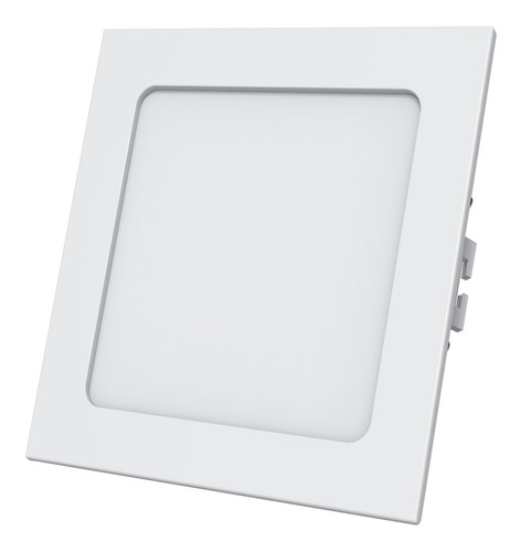 Painel Led Slim Embutir 12w Branca Quadrado - Black + Decker