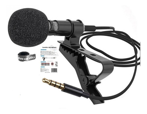 Microfono Lavalier Clip Solapa Balita Condensador 3.5mm