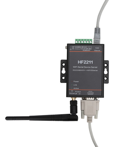 Servidor Serie Hf2211 Rs232/485/422 A Wifi Y Ethernet