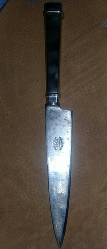 Cuchillo Criollo Cabo De Alpaca Vaina De Cuero Crudo Artesan