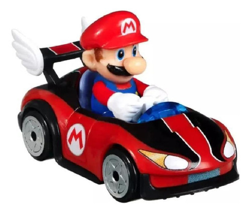 Carrito Mario Kart Hot Wheels Gb25 Mario Wild Wing