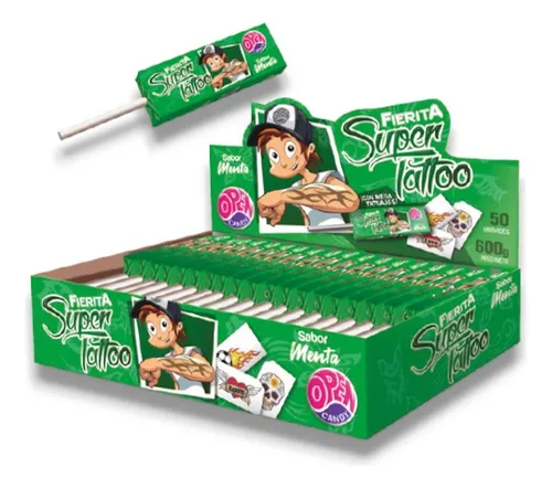 Chupetin Masticable Fierita Super Tatoo X50 U