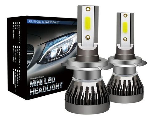 Kit Lâmpadas Led Farol Alto E Baixo Hb20 2012 2013 H4 E T10 H4 Branco-frio