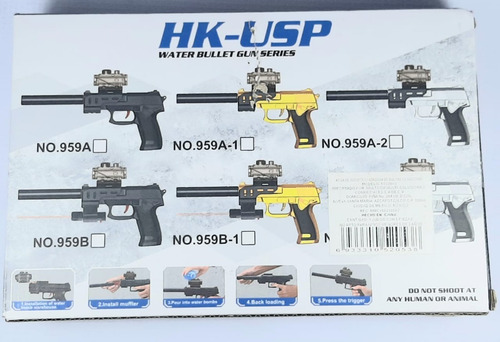 Pistola Juguete Hidrogel Hk-usp, Manual.