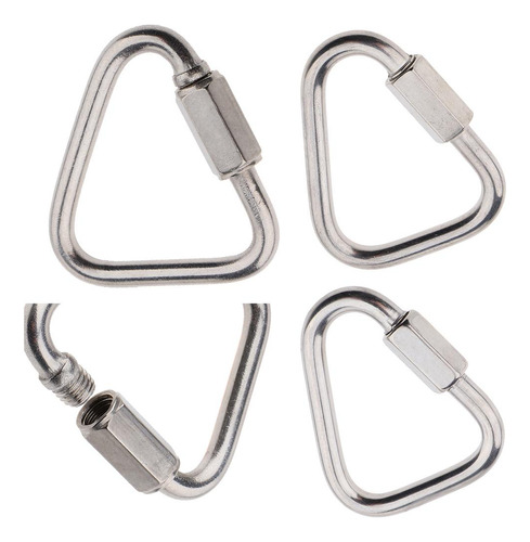 2 Mosquetón De Bloqueo De Tornillo Enlace Rápido 5mm