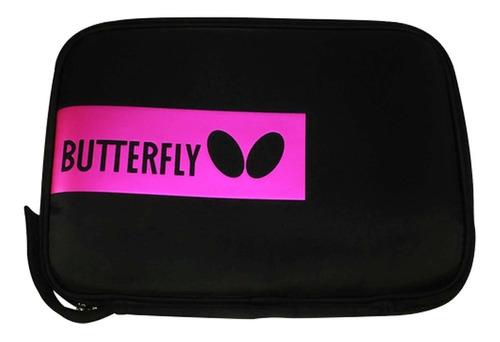 Estuche Butterfly Para 2 Raquetas De Tenis De Mesa Color Logo Rosa