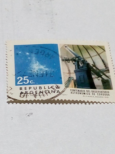 Estampilla. Observatorio Astronómico Córdoba.      25c   (4)