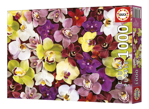 Rompecabezas Educa Puzzle Collage De Orquideas 1000 Piezas ®