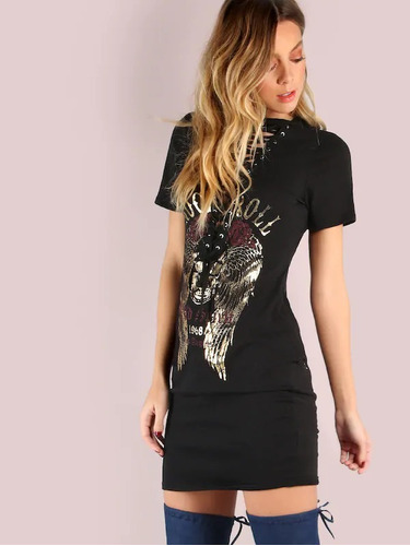 Vestido Remeron Rockero Importado Eeuu Última Moda! | MercadoLibre Vestido Remeron Rockero Importado Eeuu Última Moda! | MercadoLibre