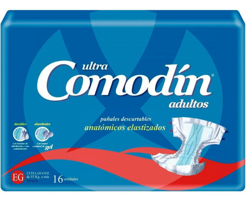 Pañales Para Adultos Comodín Por 16 Unidades