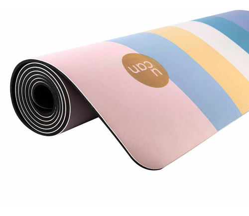 U Can Yoga Mat- Tapete De Ejercicio. 5 Mm. Antiderrapante. Color Rainbow