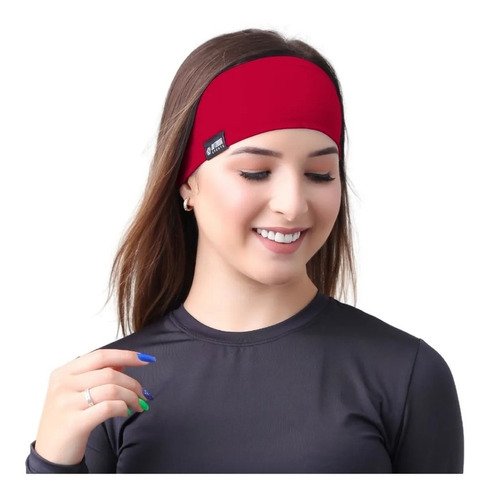 Faixa De Cabelo Preta Headband Esporte Ciclismo Academia